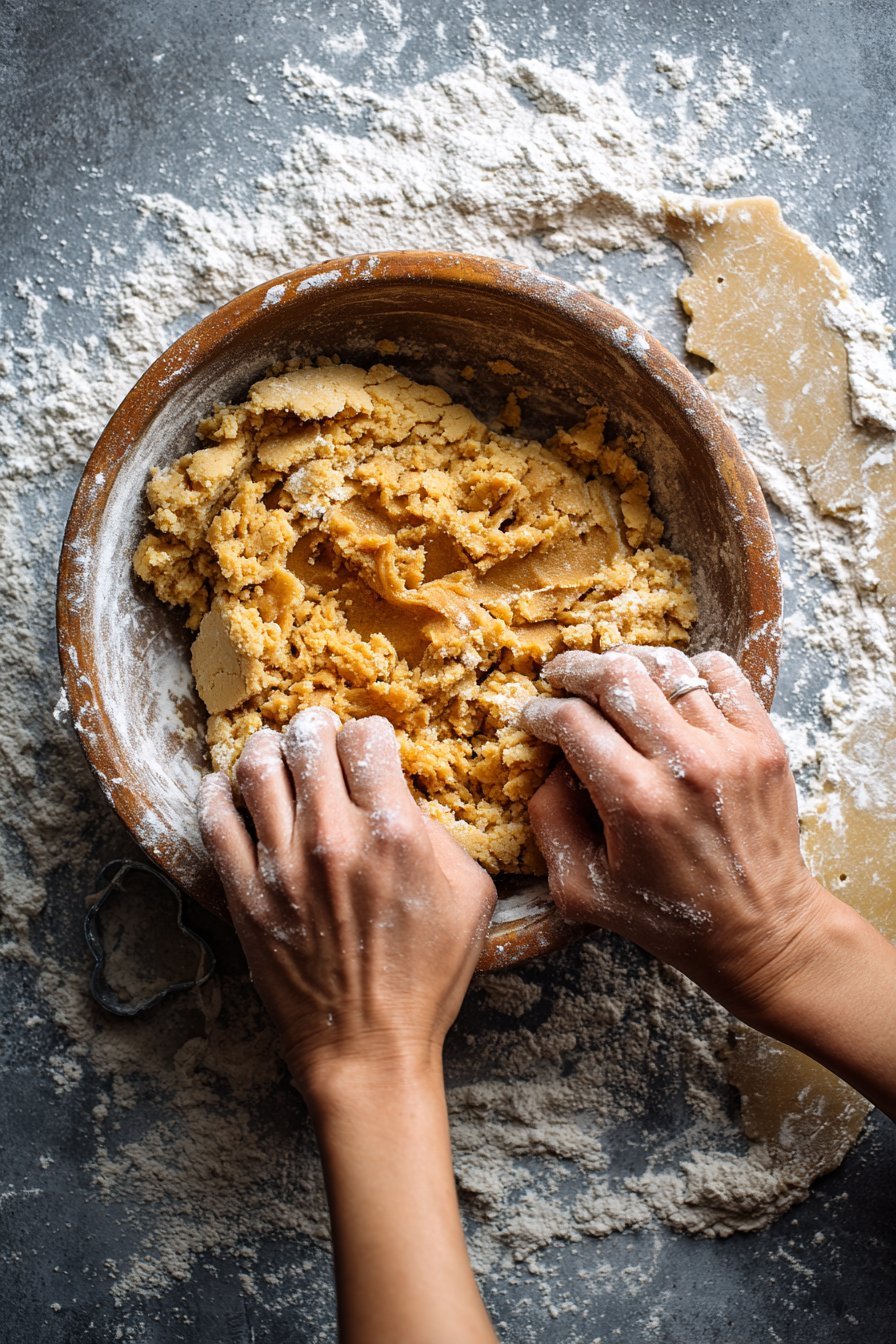 Peanut Butter & Applesauce Dog Biscuits instructions process