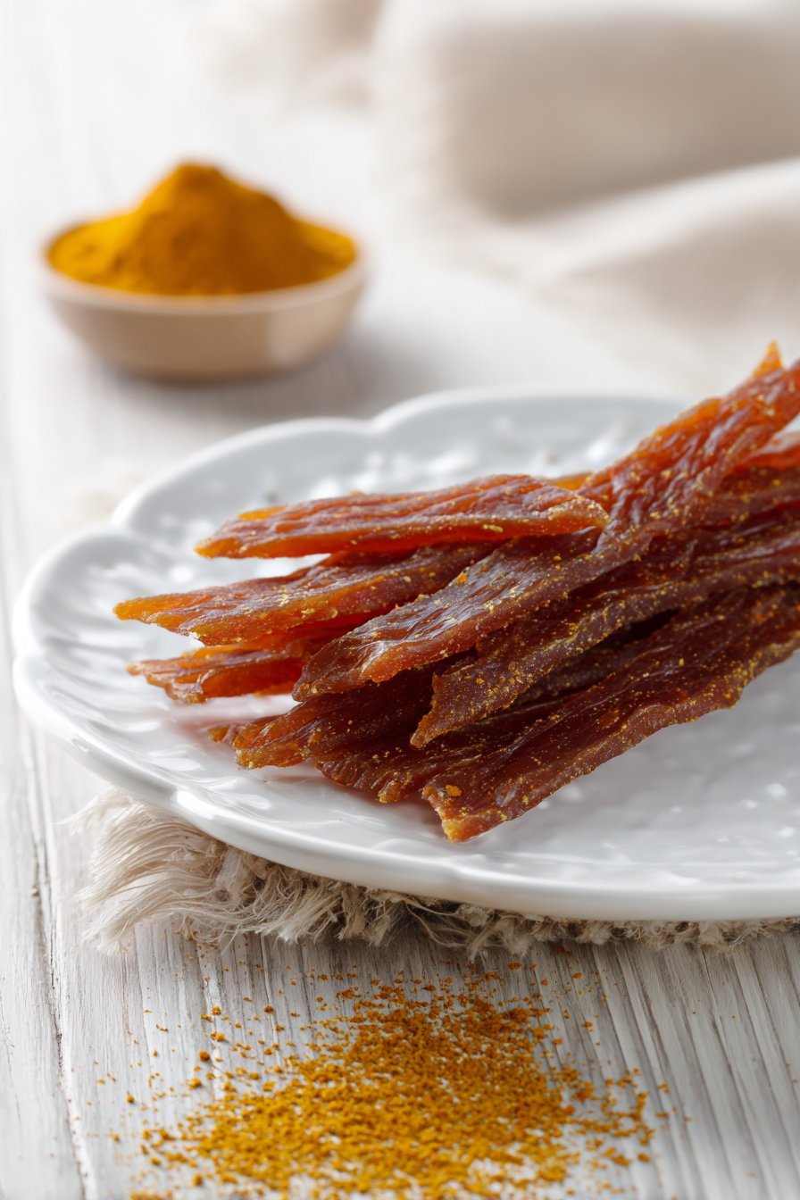 Plain Ground Turkey Jerky serving