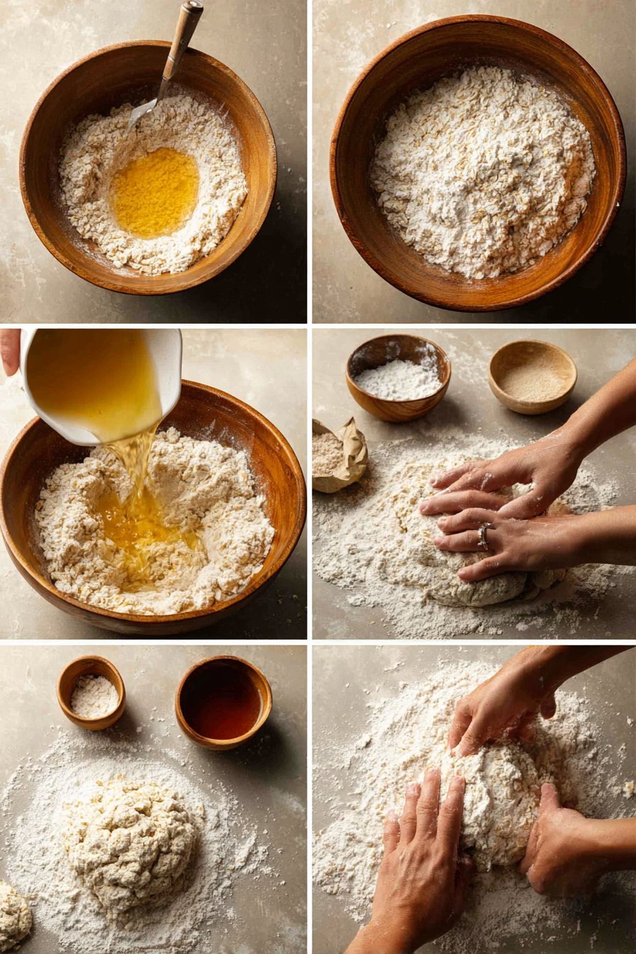 Chicken Broth Dog Biscuits instructions process