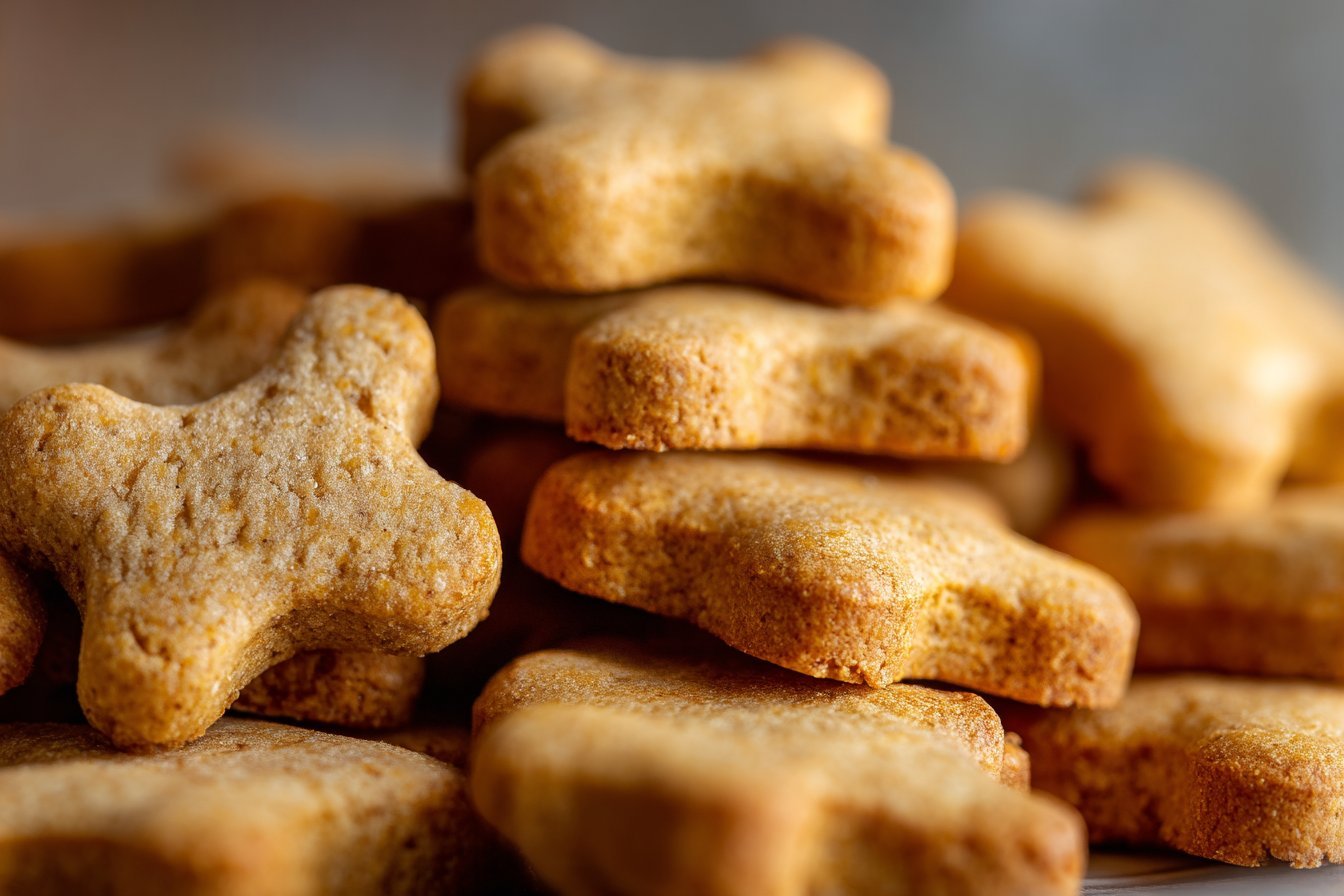 Chicken Broth Dog Biscuits serving