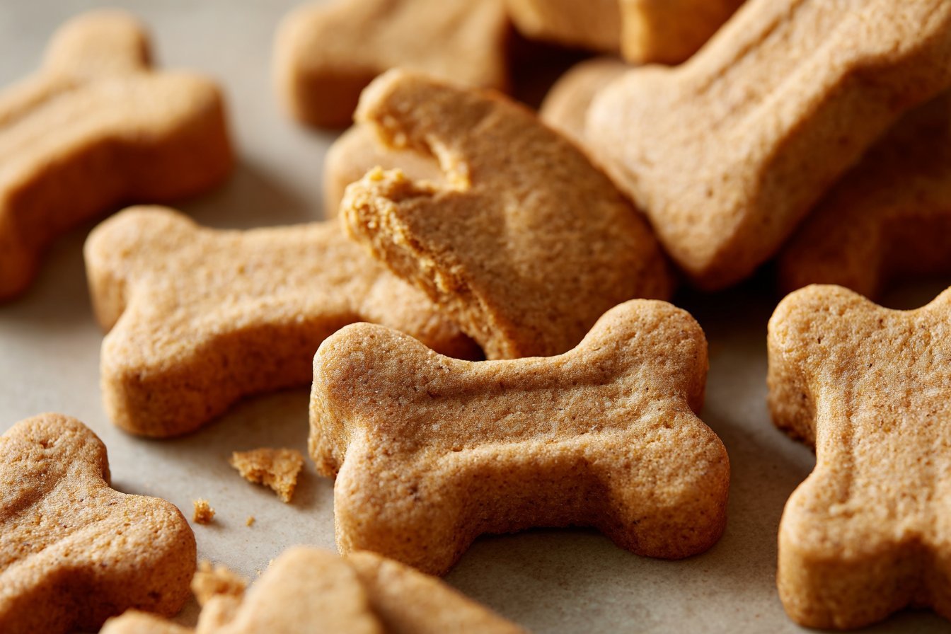 Peanut Butter & Applesauce Dog Biscuits recipe card