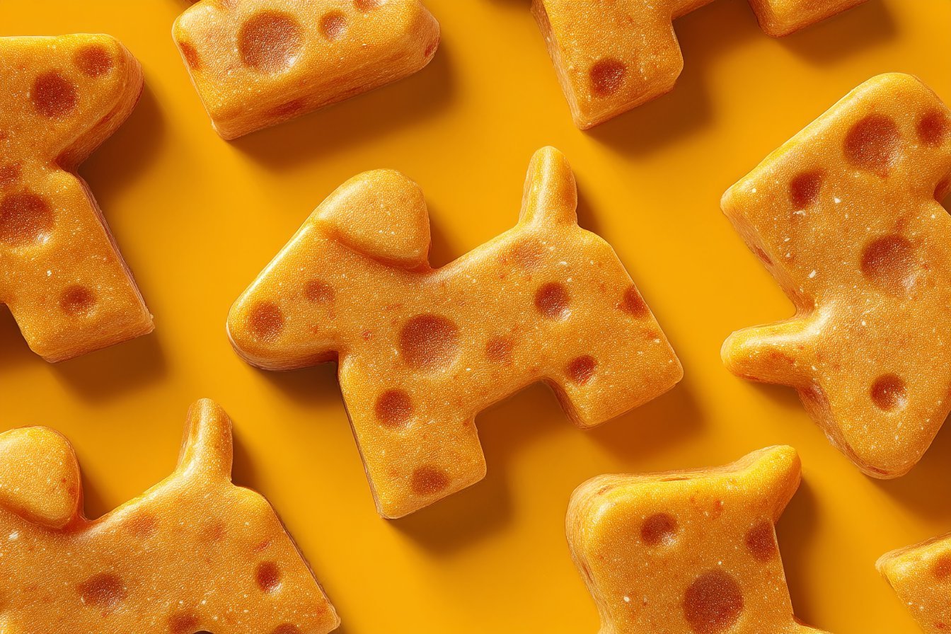 Homemade Cheese Dog Treats: A Cheesy Two-Ingredient Delight for Your Pup recipe card