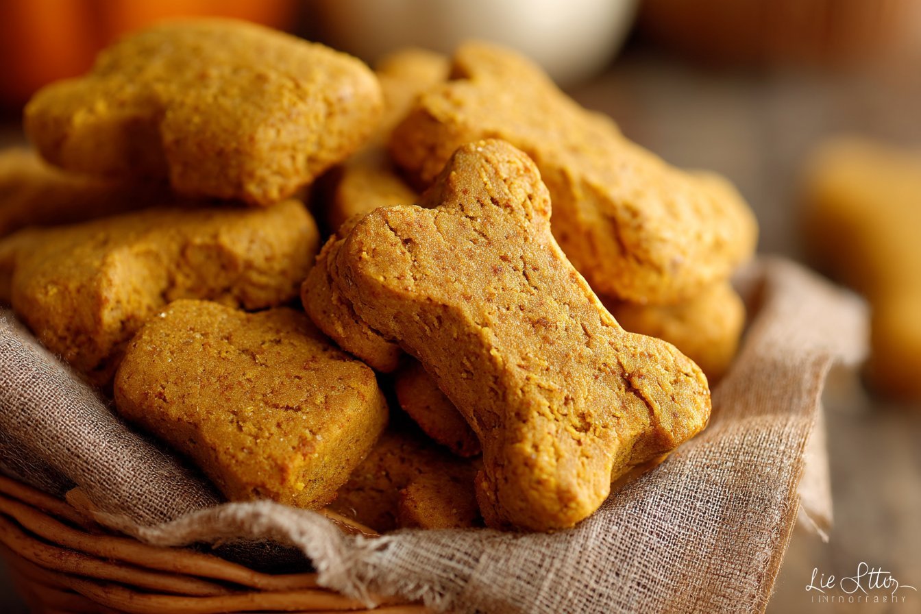 Easy 4-Ingredient Pumpkin Dog Biscuits (The "Fall Favorite" Snack) recipe card
