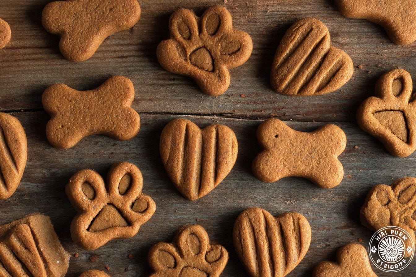 Easy Peanut Butter & Applesauce Dog Biscuits for Happy Pups! recipe card