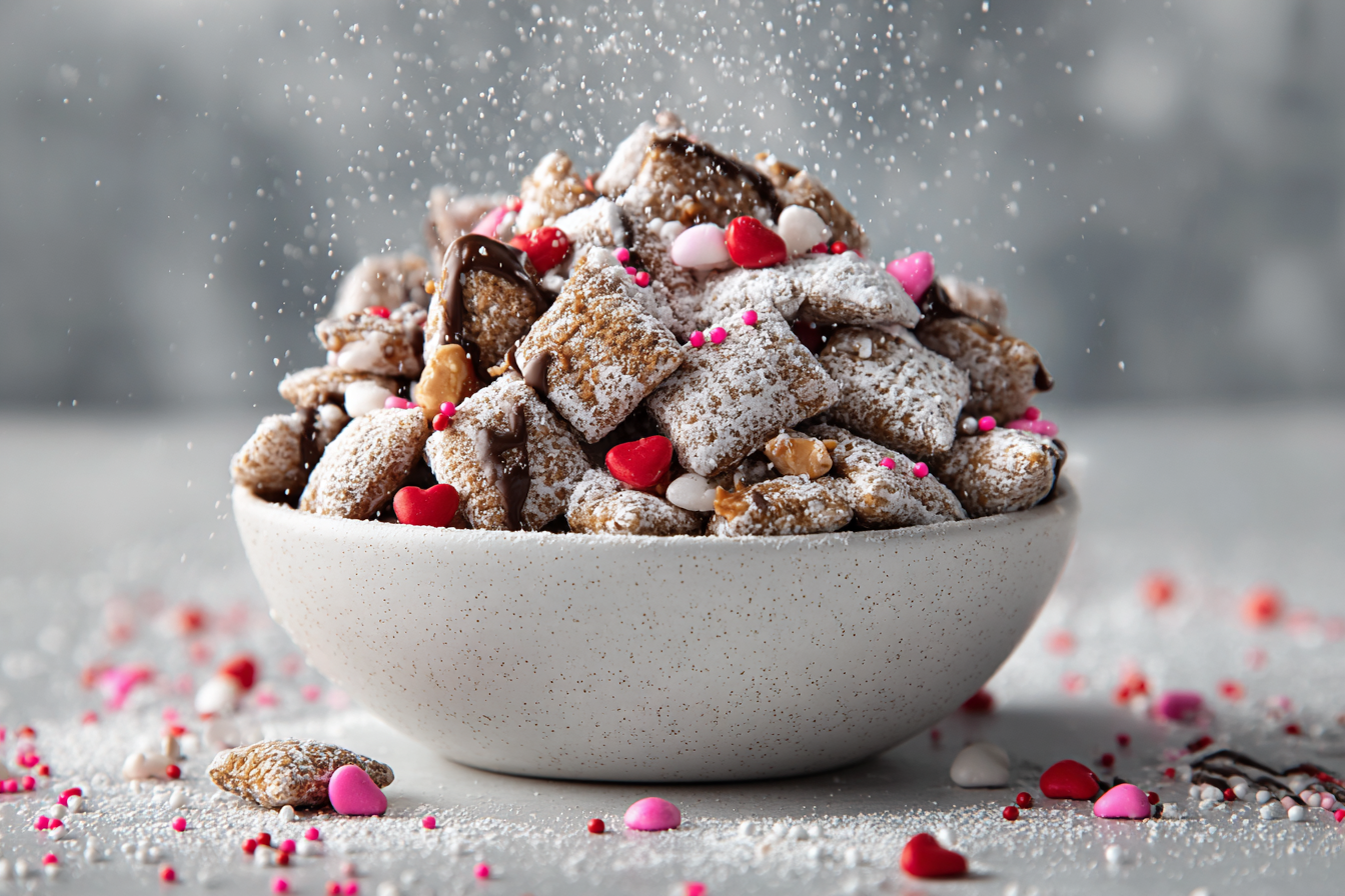 Classic Puppy Chow recipe card