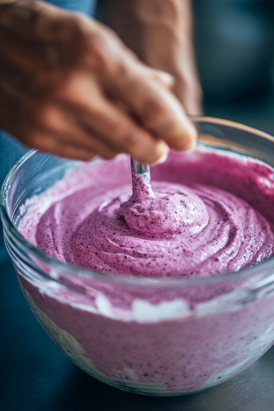 Purple Powdered Pops instructions process