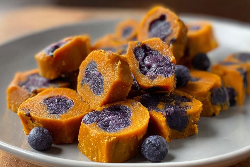 Sweet Potato and Blueberry Dog Chews featured