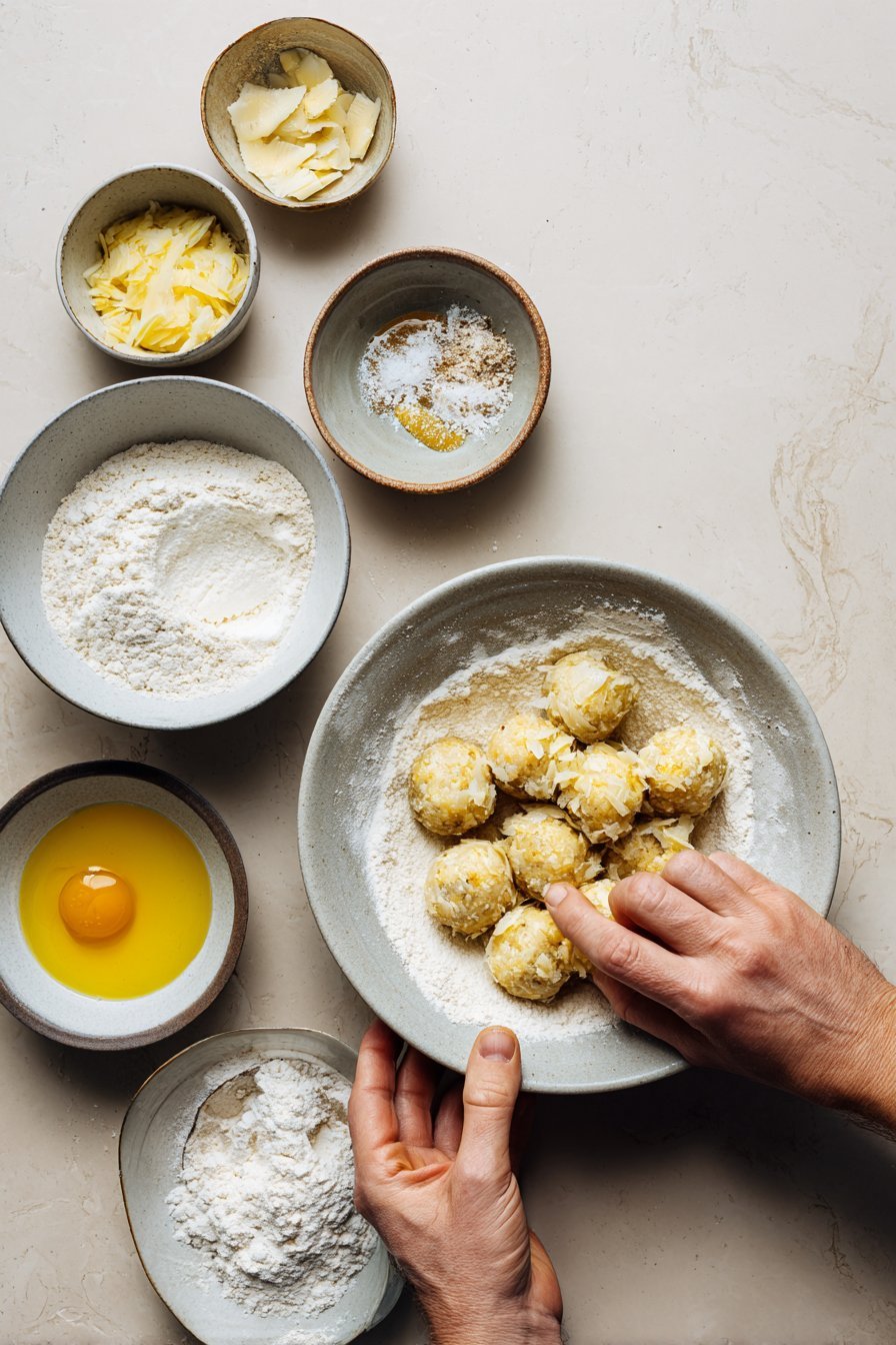 Banana Honey Dog Balls instructions process