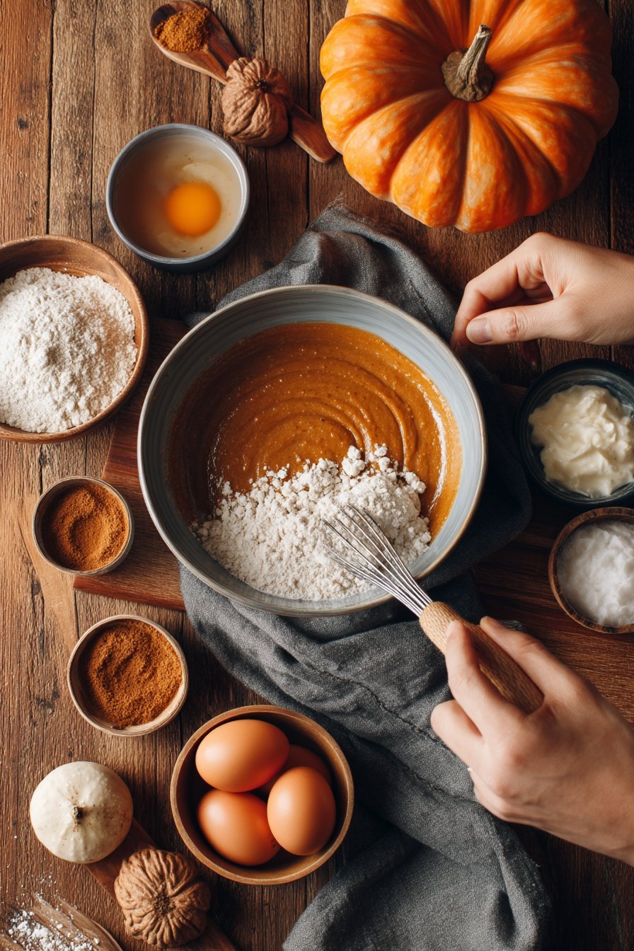 Crunchy Pumpkin Peanut Butter Wafers instructions process