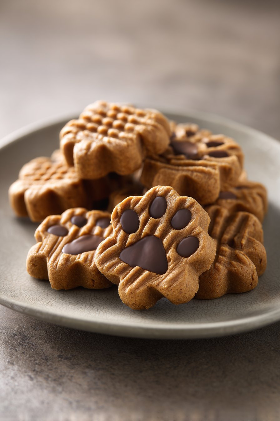 Peanut Butter Pawsome Treats serving