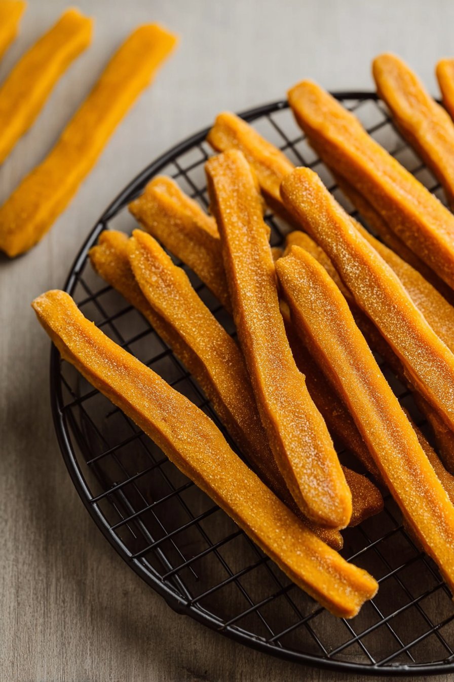 Pumpkin Dog Sticks serving