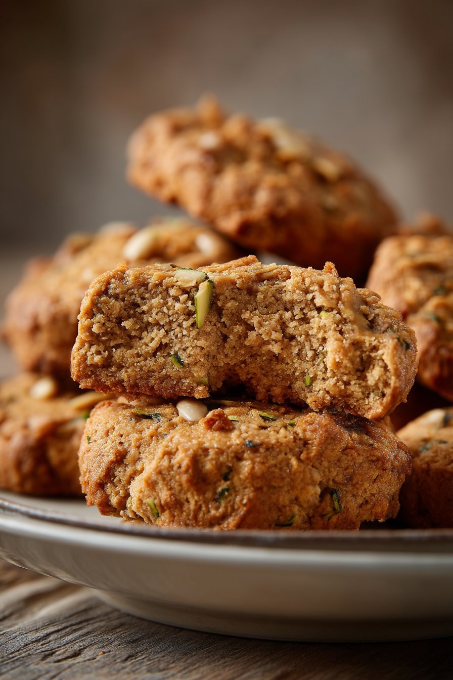 Zucchini Peanut Butter Dog Biscuits serving