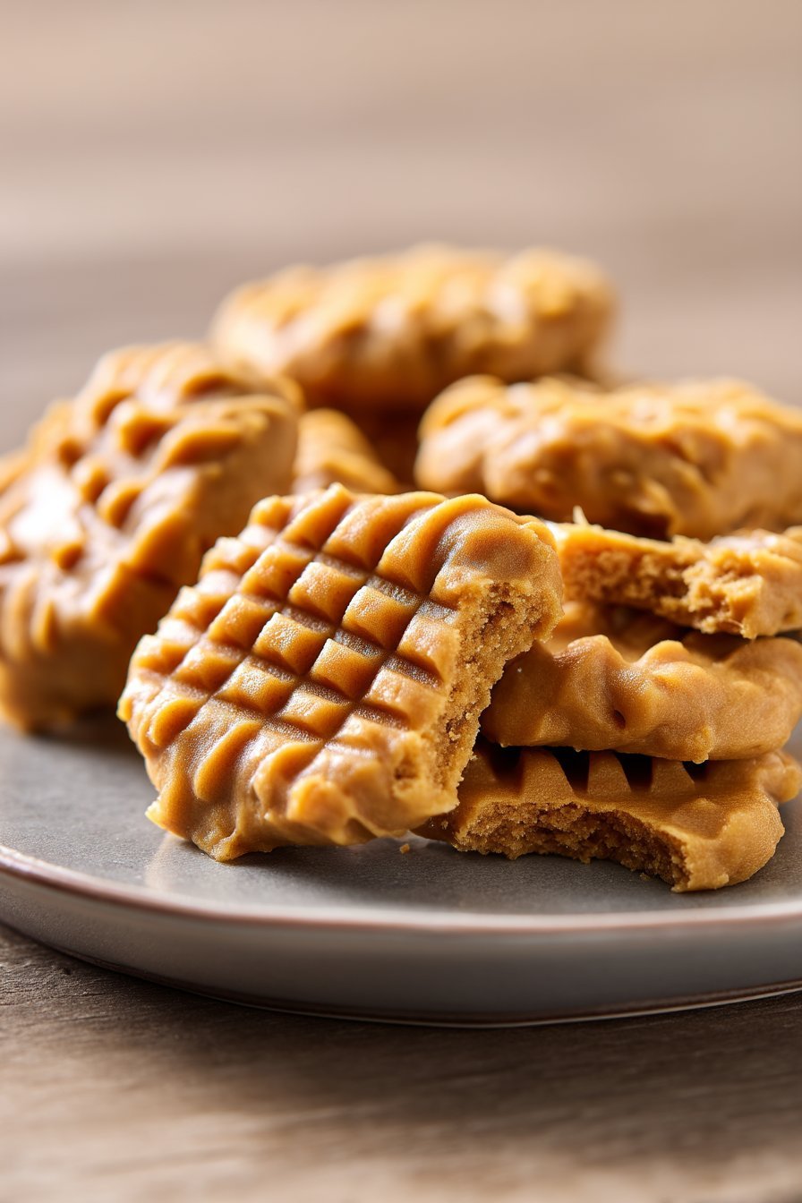 Crunchy Pumpkin Peanut Butter Wafers serving