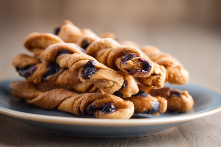 Blueberry Peanut Butter Twists featured