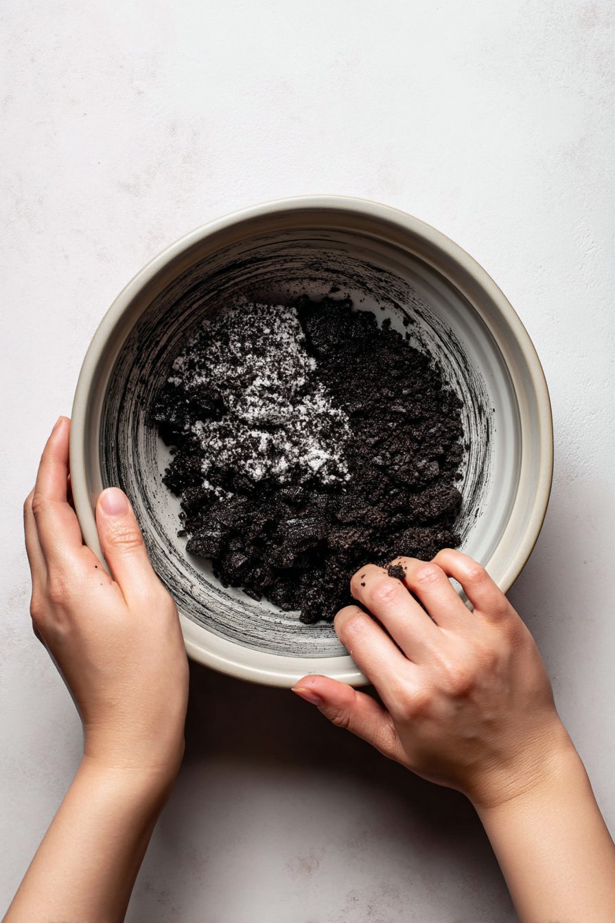 Valentine's Oreo Truffles instructions process