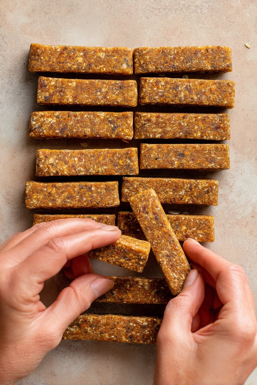 Pumpkin & Oatmeal Dog Snack Sticks instructions process