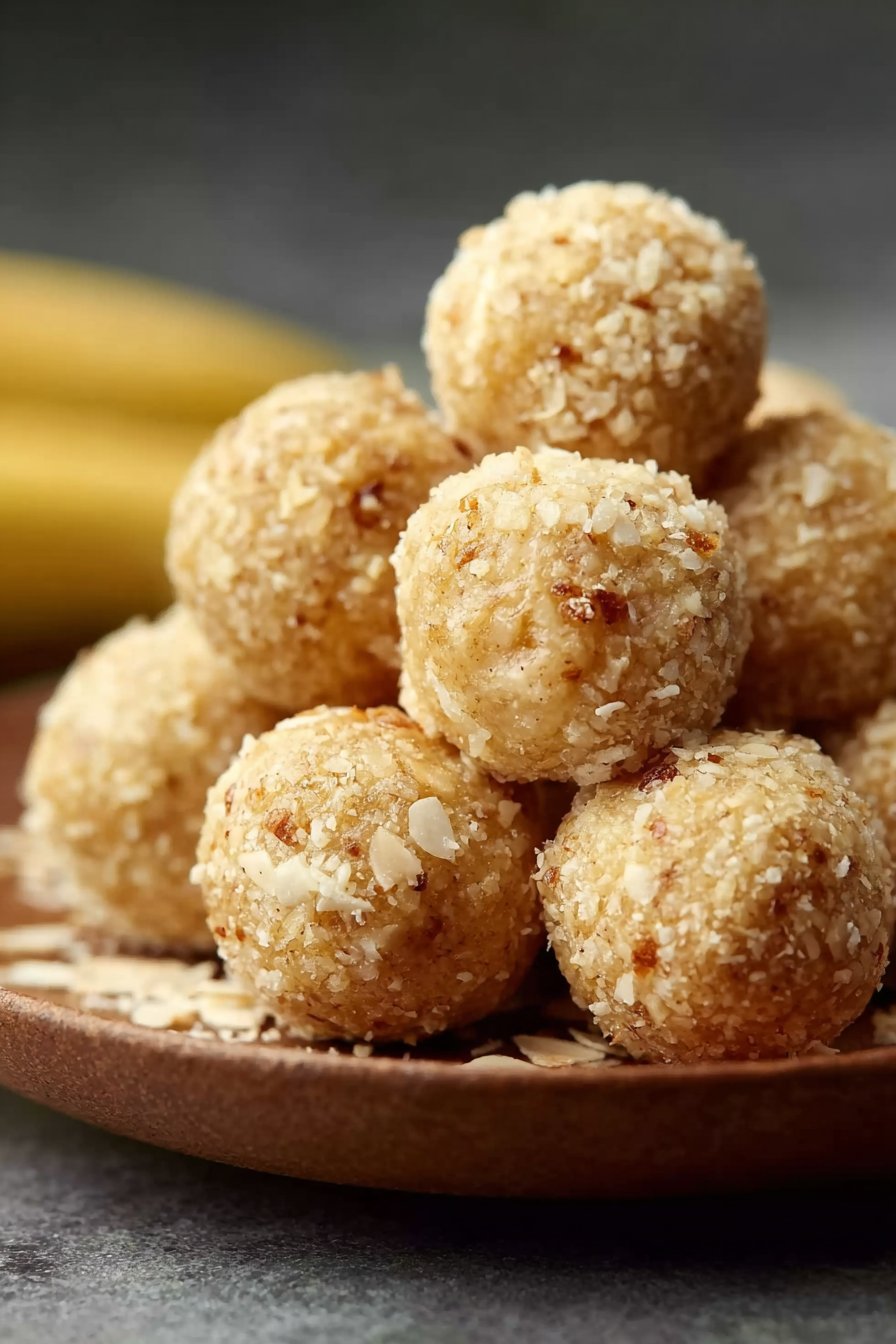 Banana Honey Dog Balls serving