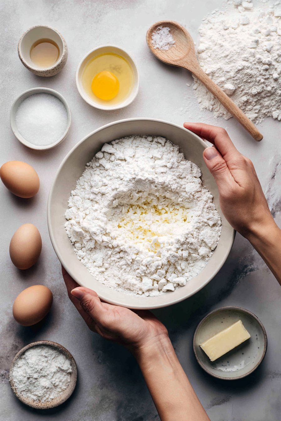 Blueberry Lemon Cheesecake Puppy Chow instructions process