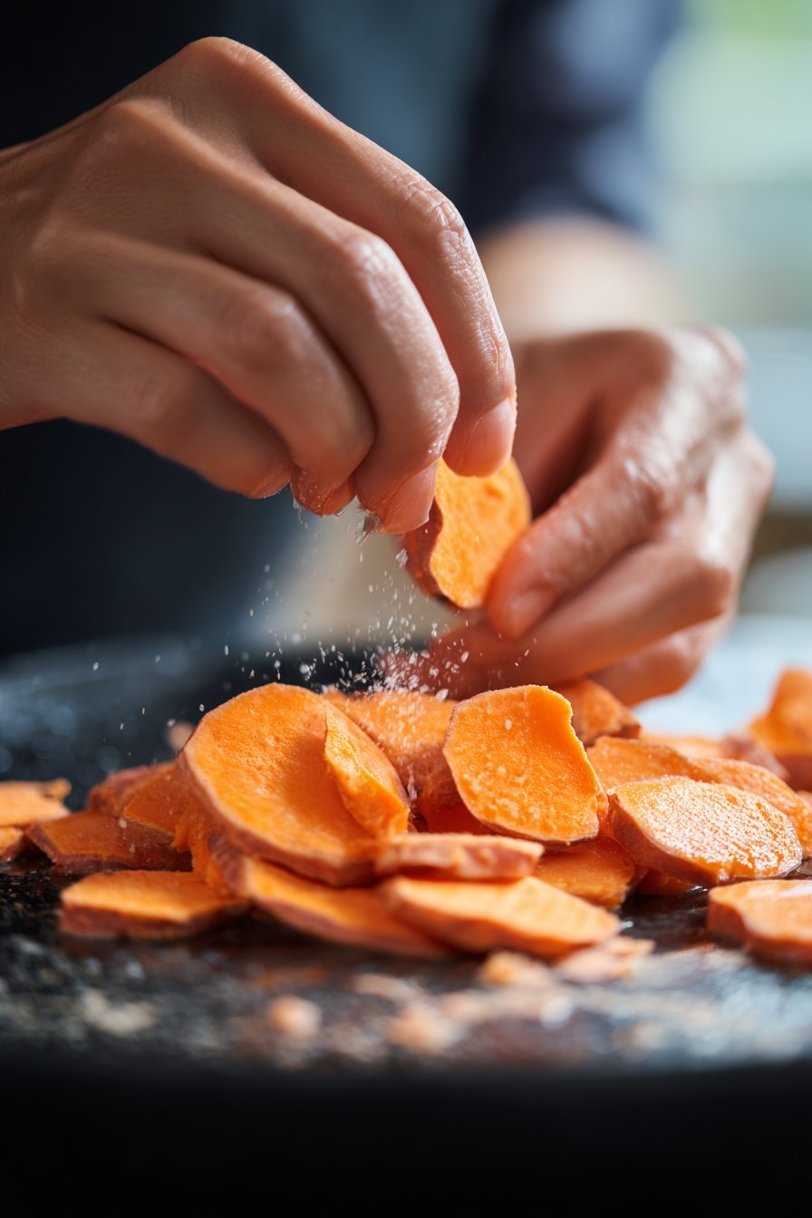 Fresh Sweet Potato Chews For Dogs instructions process