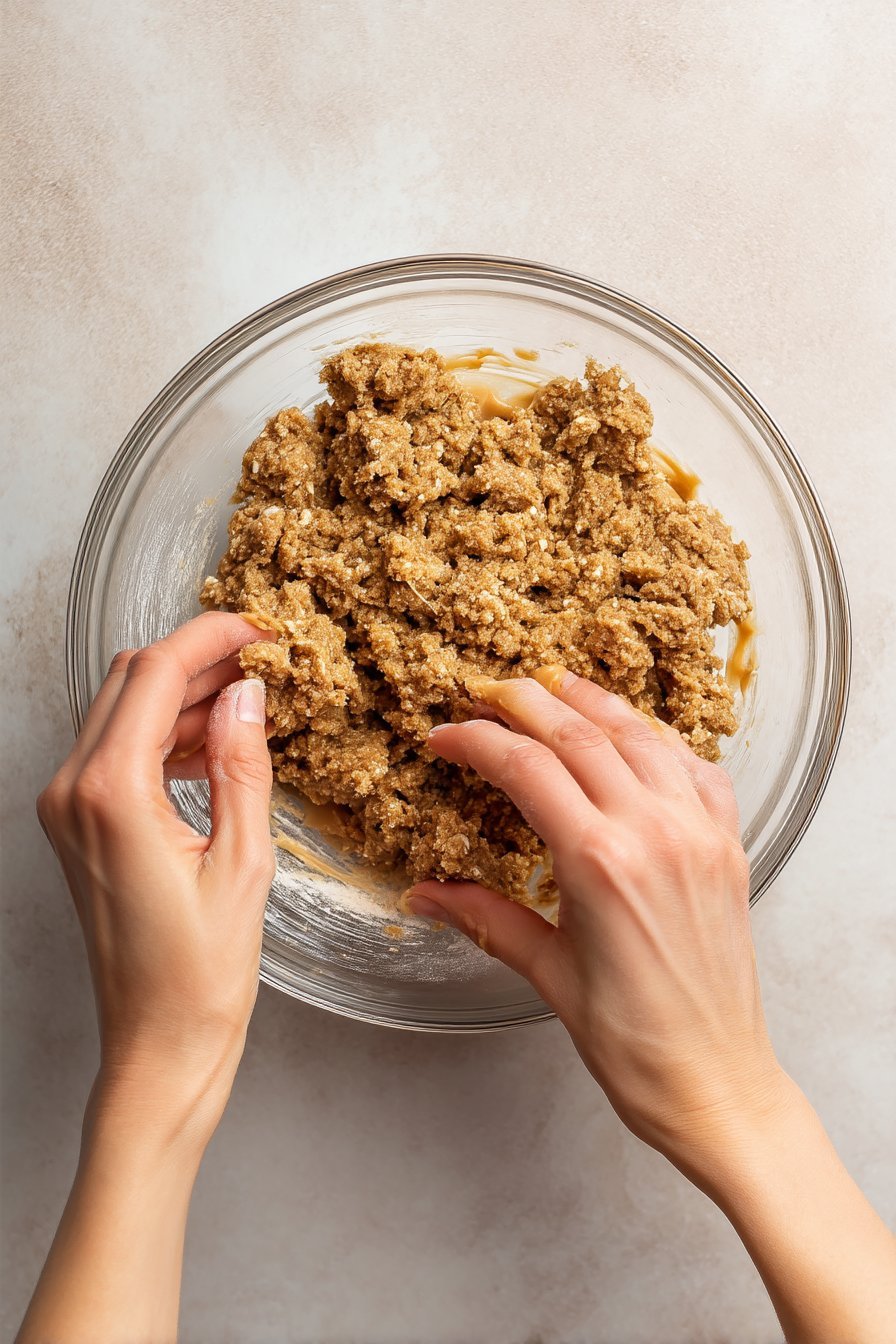 Peanut Butter & Banana Dog Treats instructions process