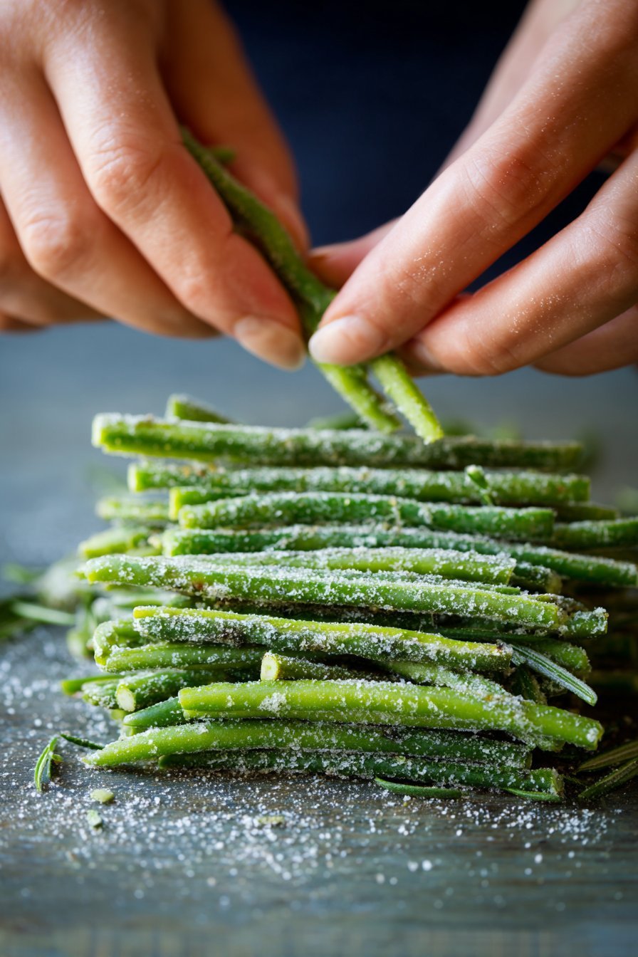 Green Bean Dog Treats instructions process