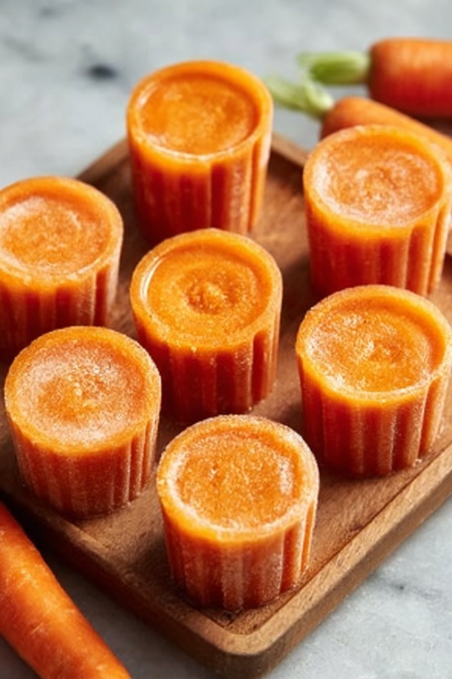 Carrot & Apple Frozen Treats for Dogs serving