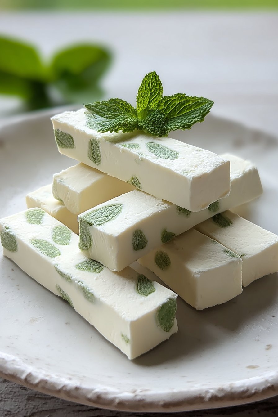 Frozen Mint & Yogurt Dog Treats serving