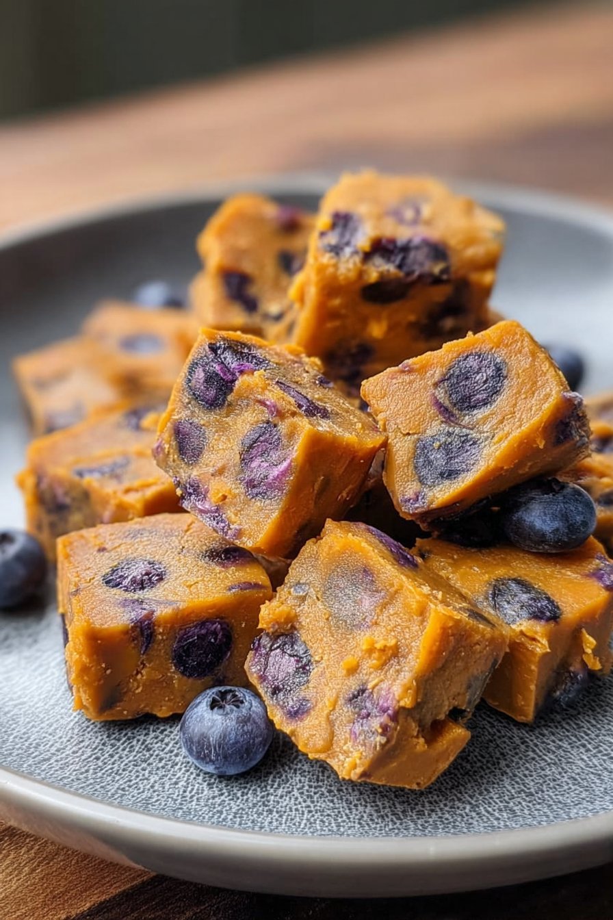 Sweet Potato and Blueberry Dog Chews serving