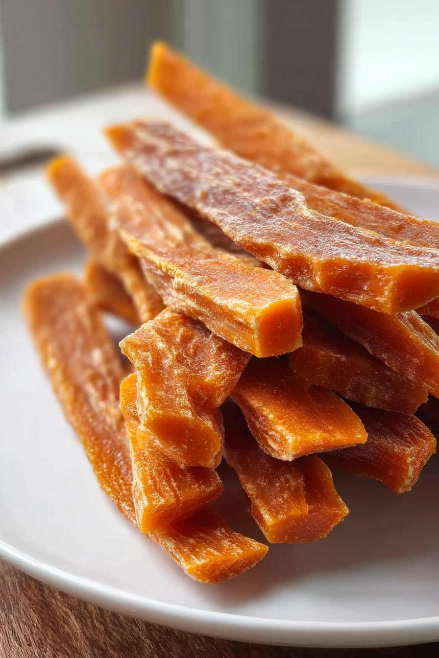 Fresh Sweet Potato Chews For Dogs serving