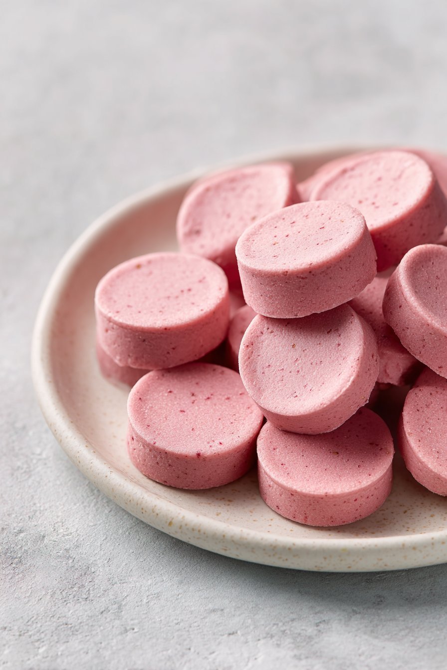 Strawberry Yogurt Dog Treats serving
