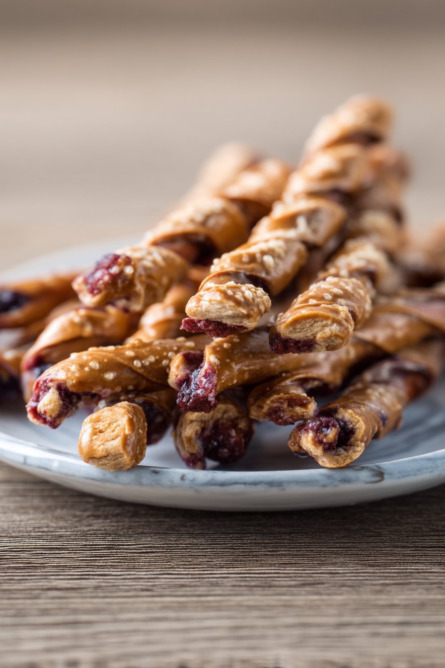 Blueberry Peanut Butter Twists serving