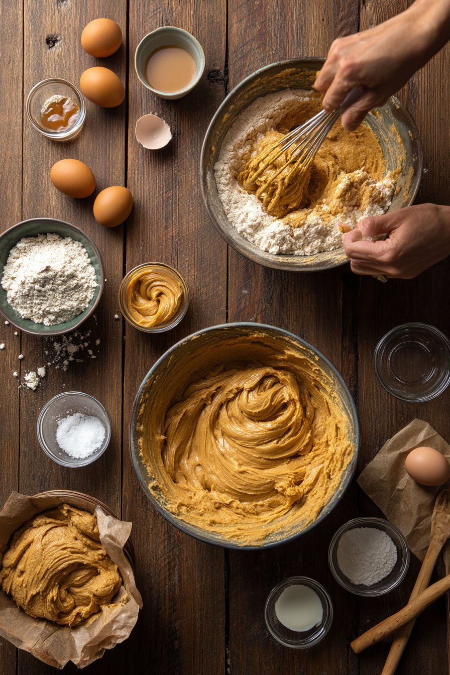 Sweet Peanut Butter Pupcakes instructions process