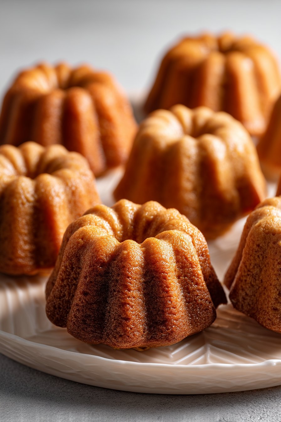Mini Peanut Butter Bundt Cakes for Dogs serving