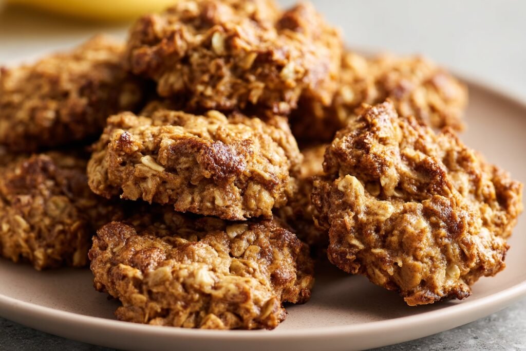 Peanut Butter & Banana Crisp Dog Biscuits featured