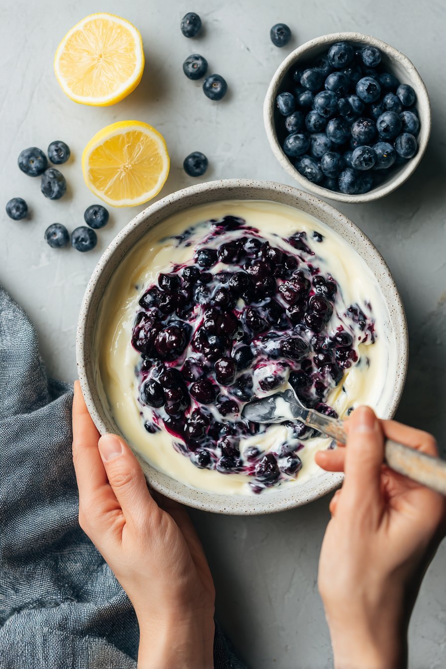 Blueberry Cheesecake Protein Bites instructions process