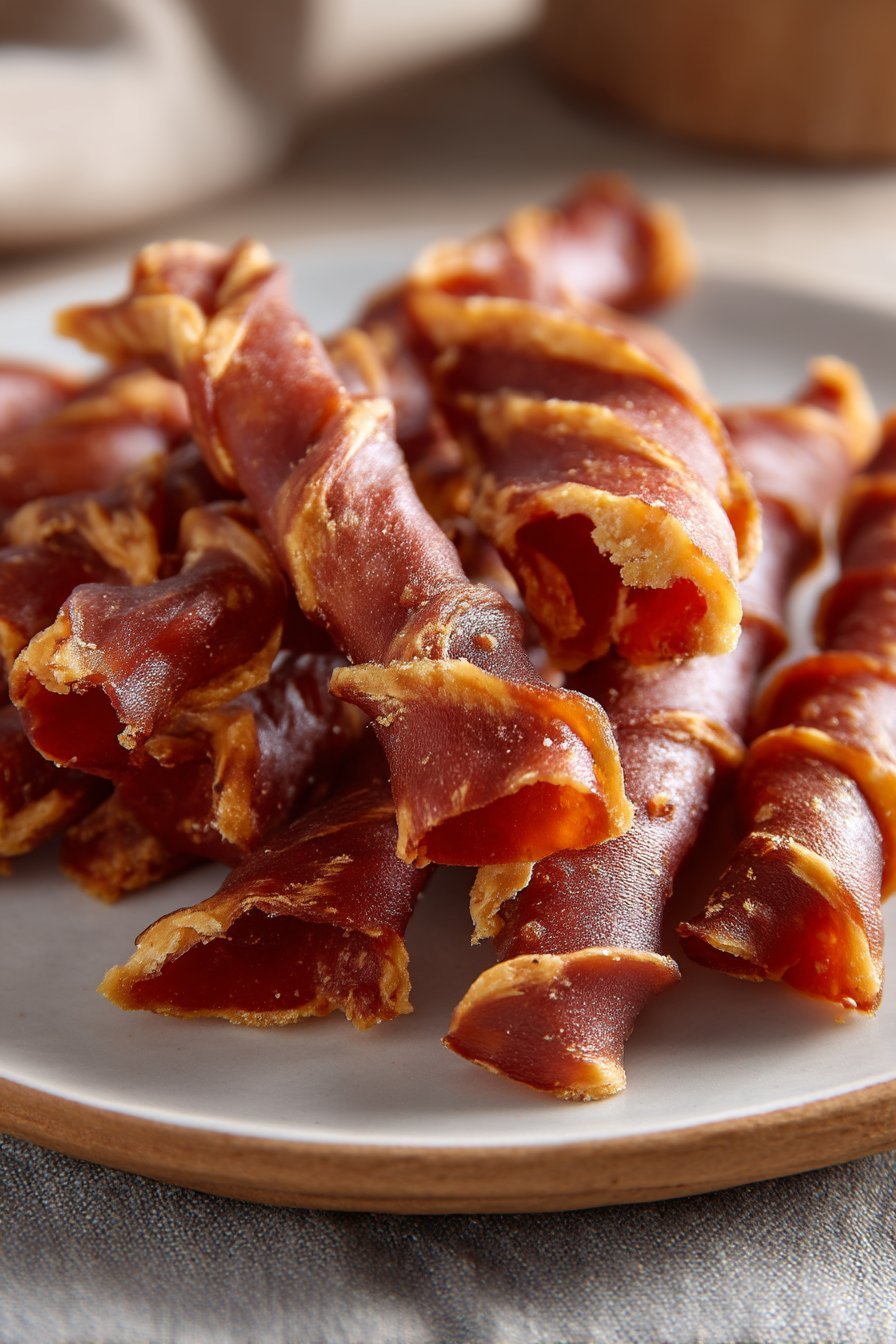 Turkey Bacon Cheese Dog Treats serving