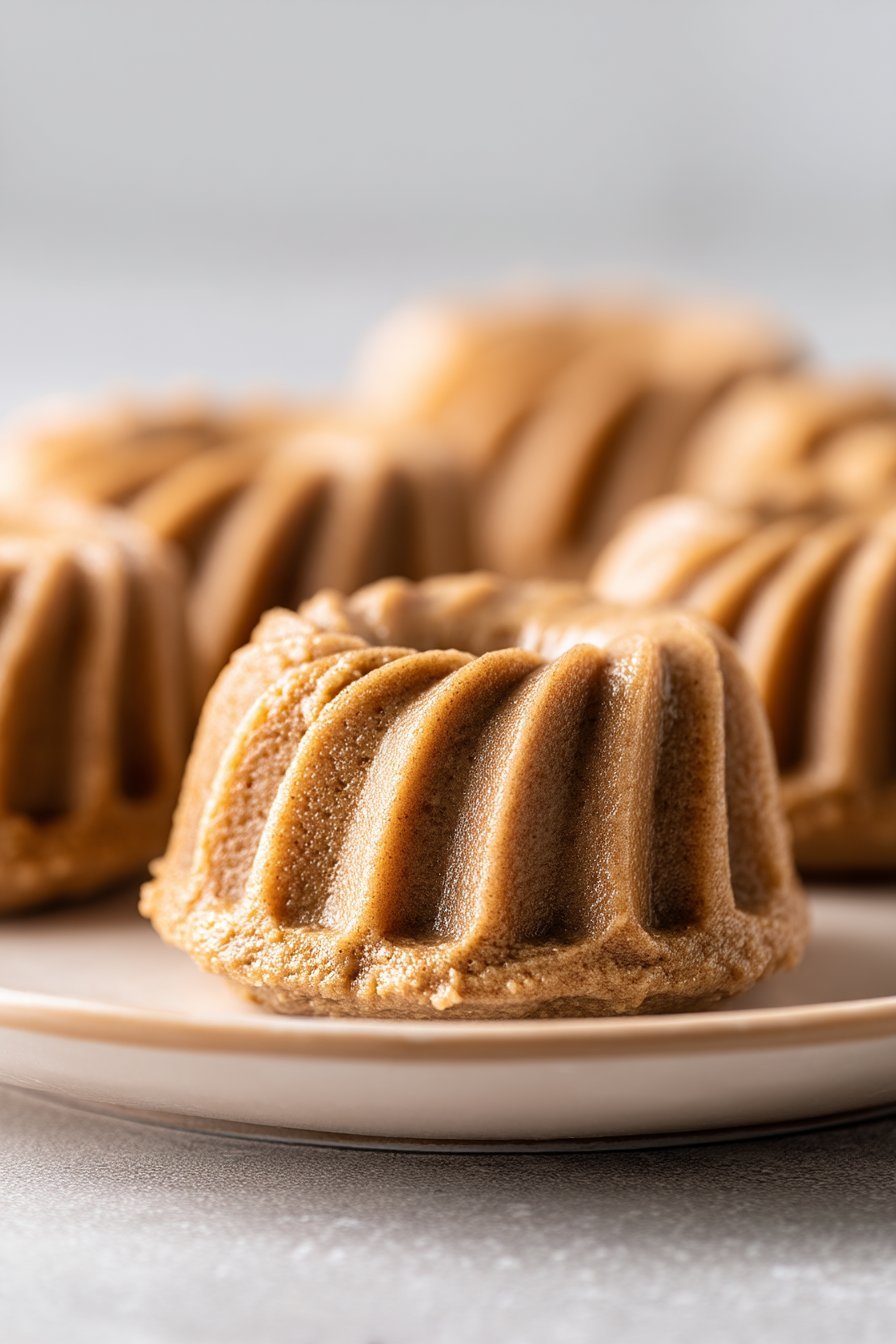 Peanut Butter Bundt Cakes serving