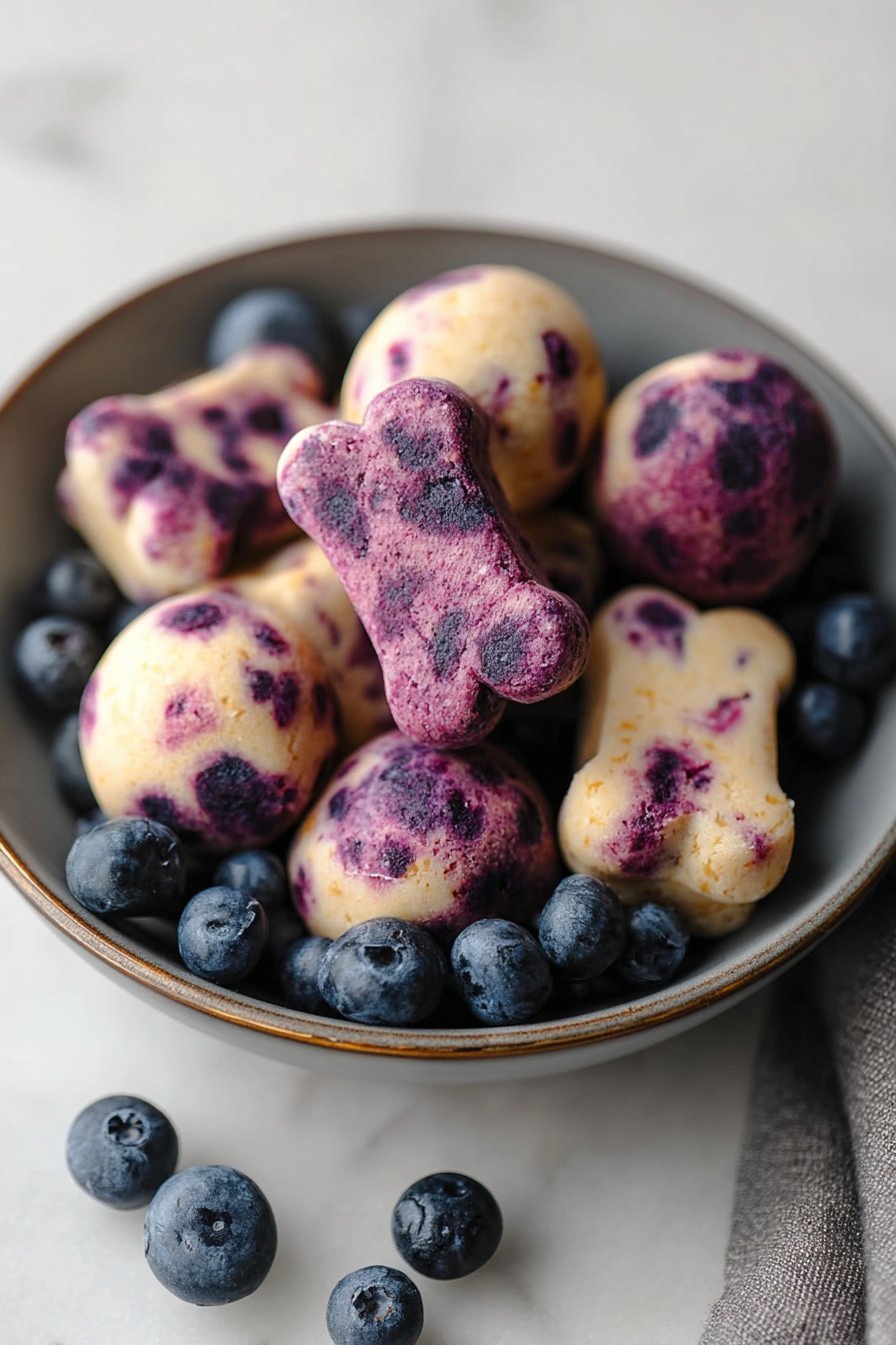 Banana Berry Dog Treats serving