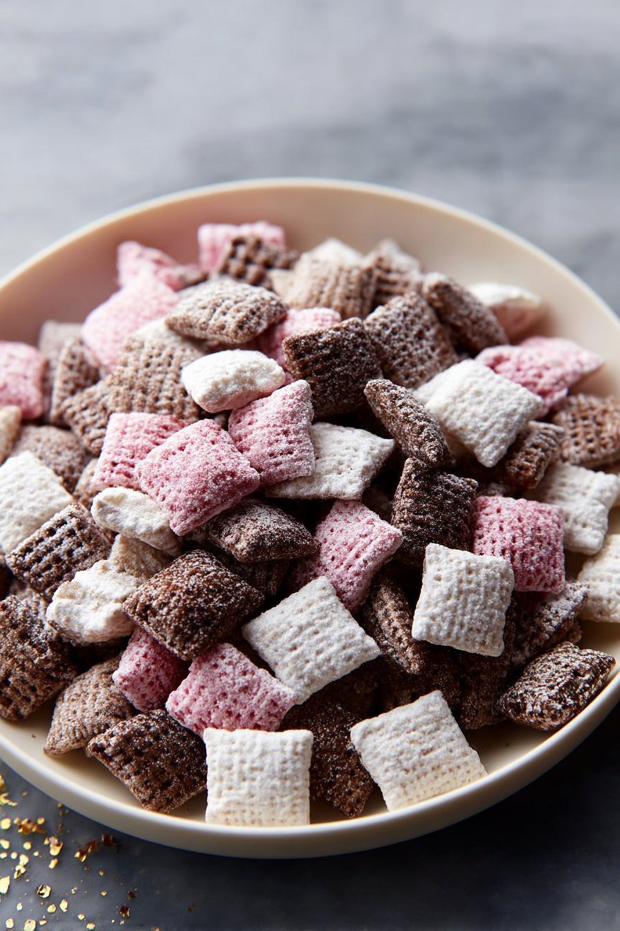 Neapolitan Puppy Chow serving