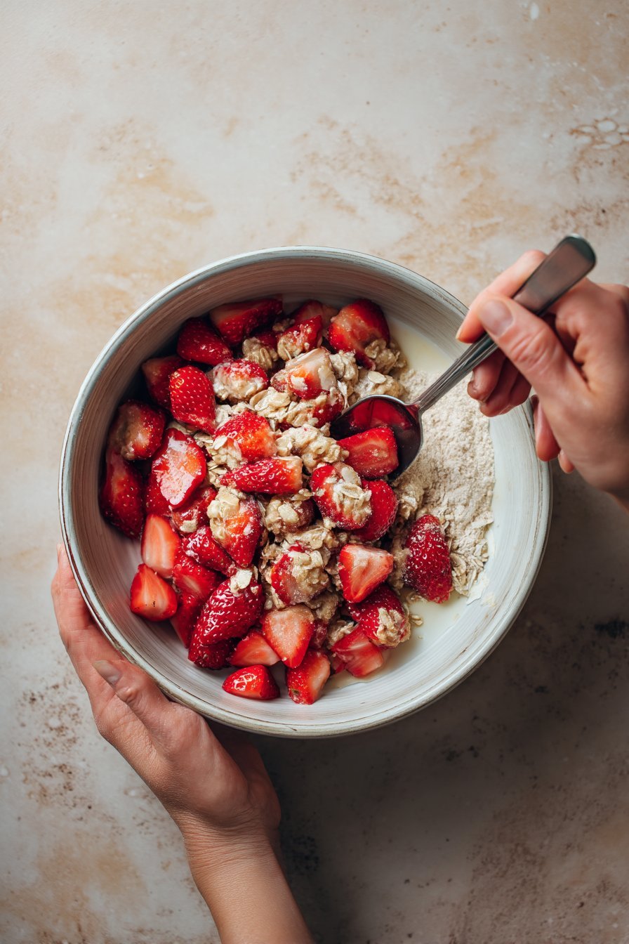 Strawberry & Oat Dog Treats instructions process