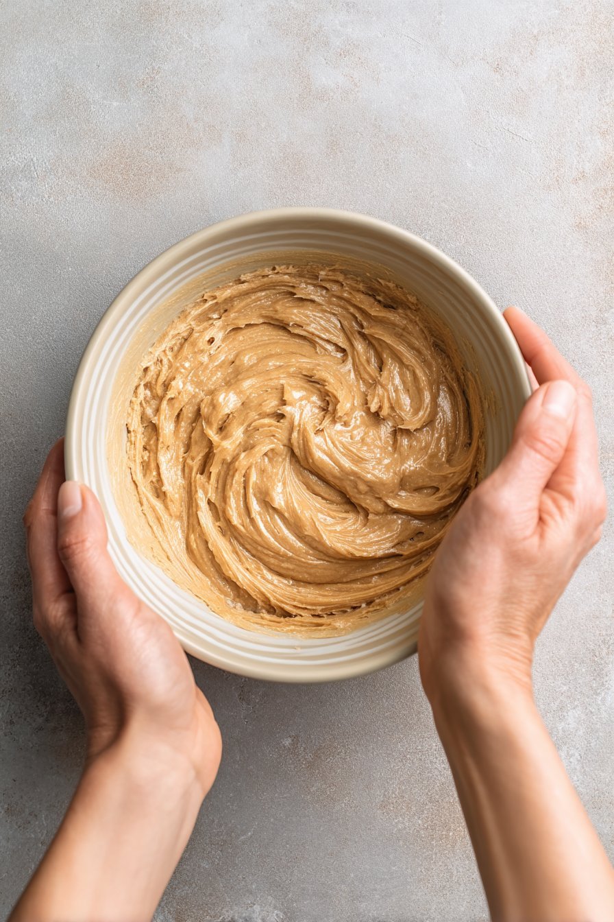 Peanut Butter Bundt Cakes instructions process