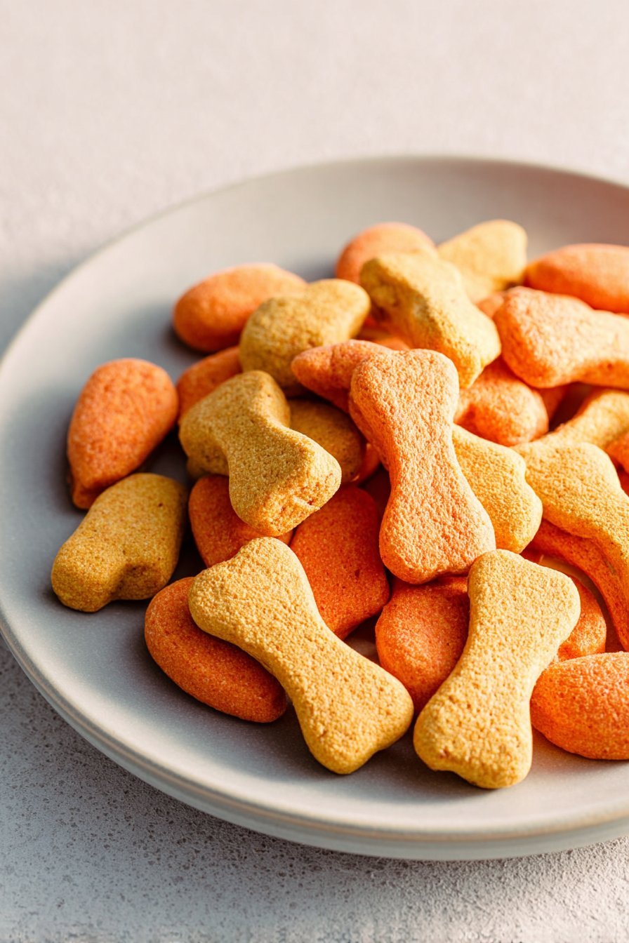 Banana Carrot Dog Treats serving