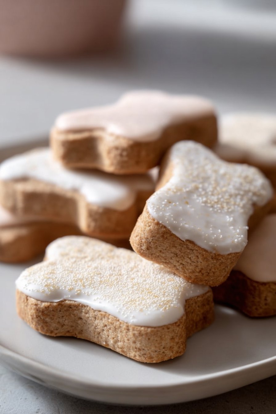 Frosted Dog Treats serving