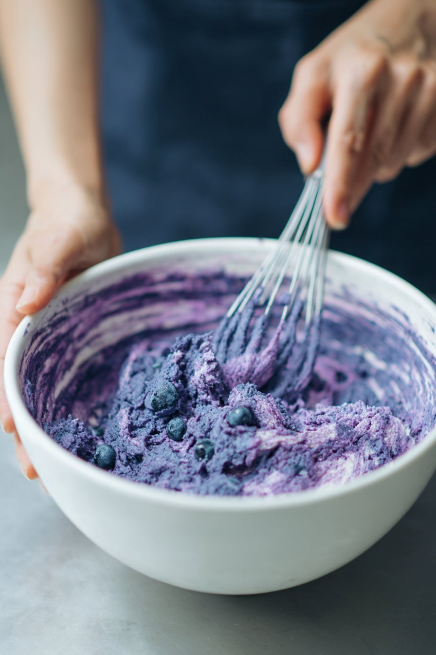 Blueberry Swirl Dog Treats instructions process