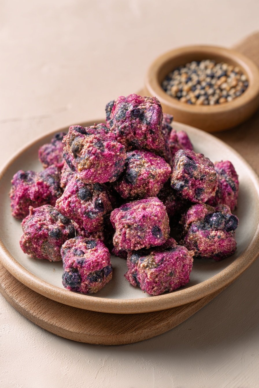 Banana Berry Dog Treats serving