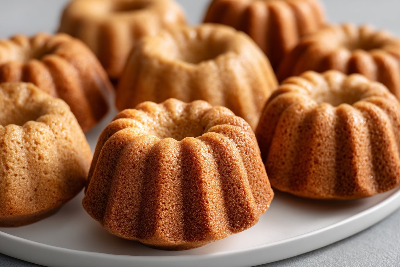Mini Peanut Butter Bundt Cakes for Dogs recipe card