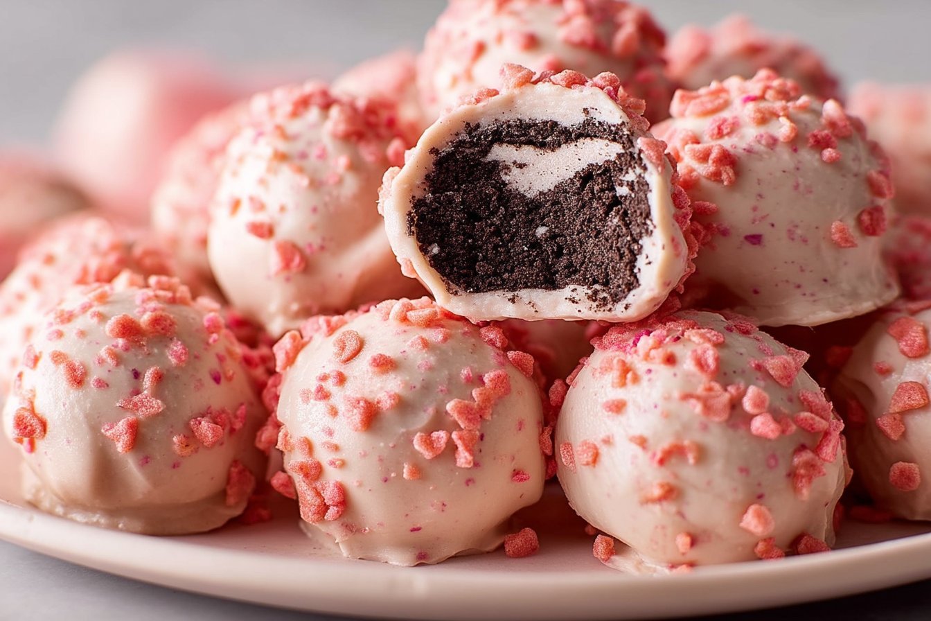 Valentine's Oreo Truffles recipe card
