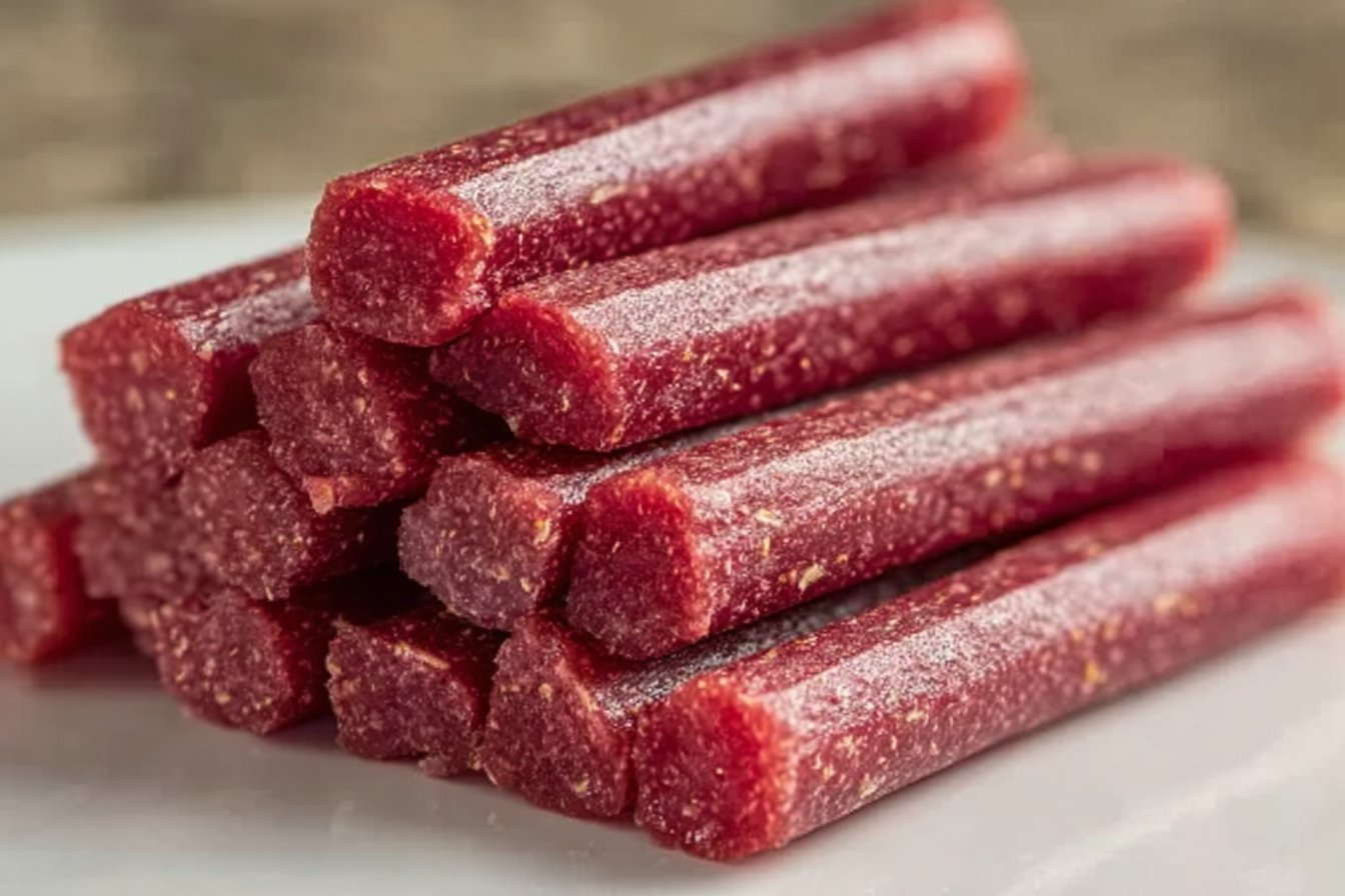Strawberry Oat Smoothie Sticks for Dogs recipe card