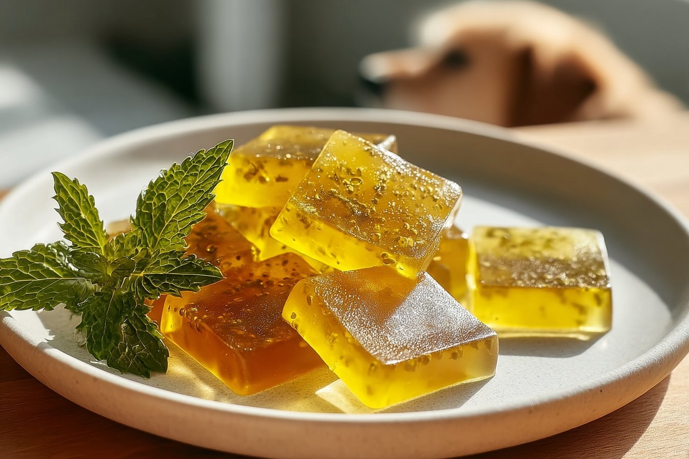 Soothing Herbal Dog Gummies recipe card