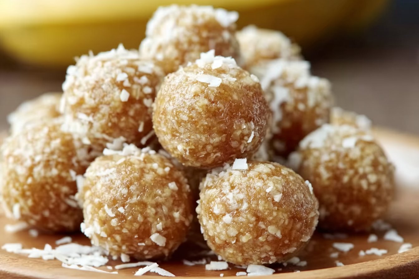 Banana Honey Dog Balls recipe card